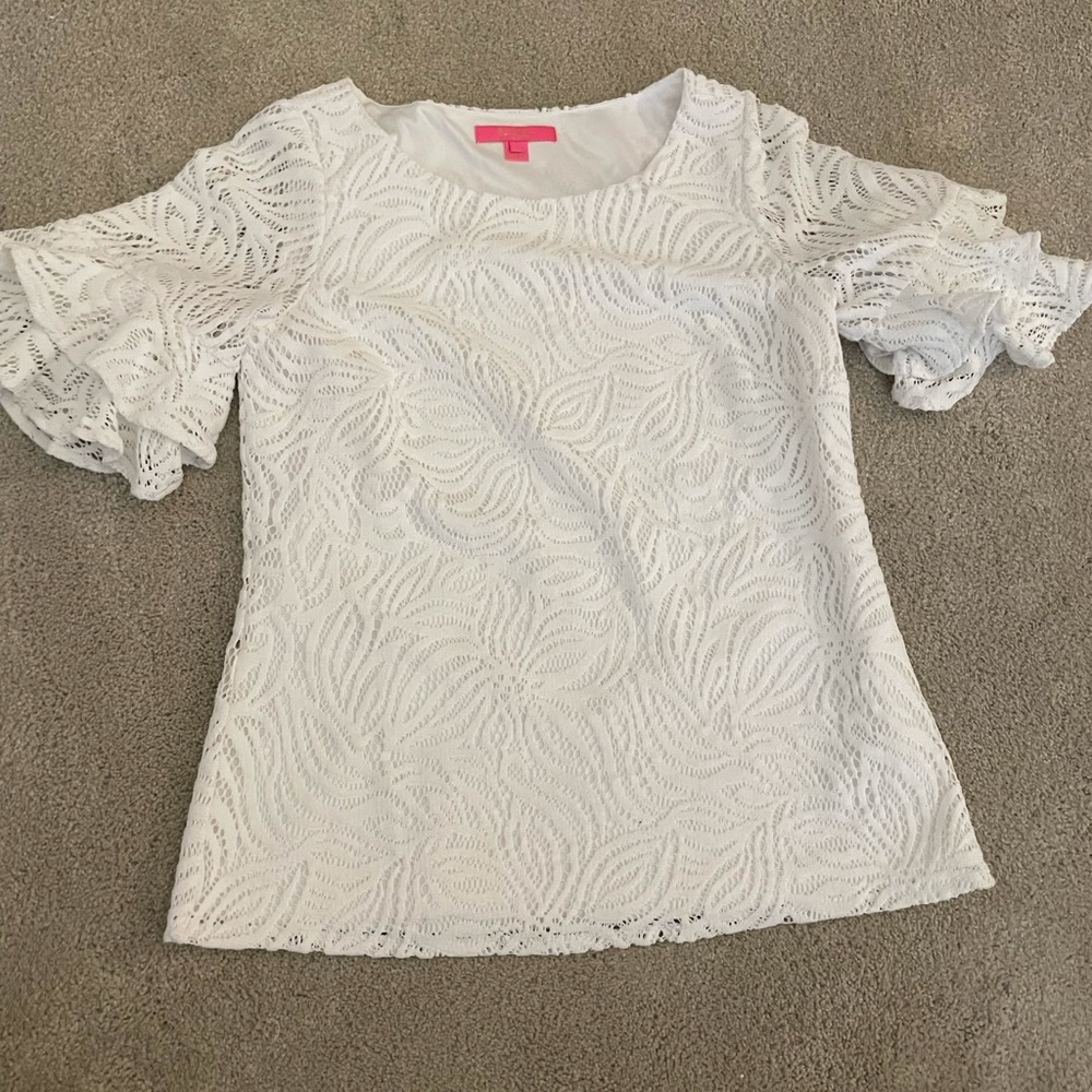 VGUC Lilly Pulitzer Lula Top in White